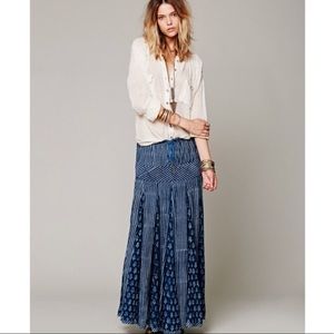ISO Free People Blue City Maxi Skirt